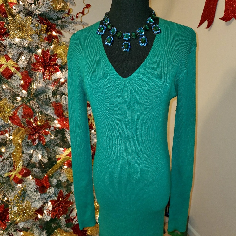 Green with envy holiday dress